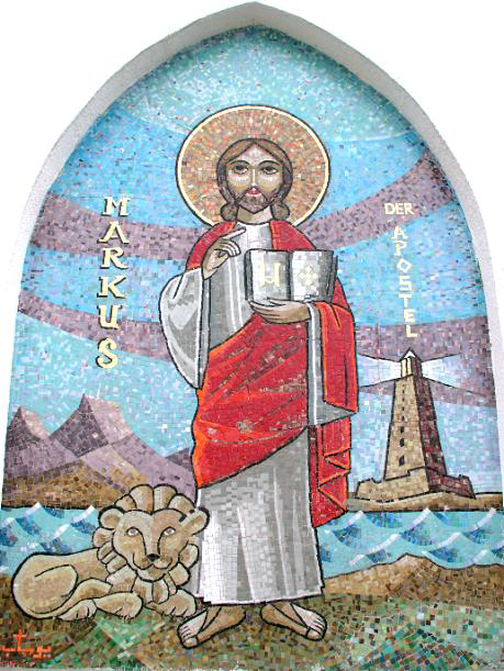 Mosaik des Evangelisten Markus am St. Antonius Kloster